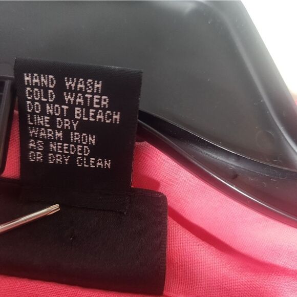 Vtg Nations Silk 2X 100%SILK  Pink 3/4 Slve Pockets ButtonsUp Women ShirtBlouse - Picture 3 of 6